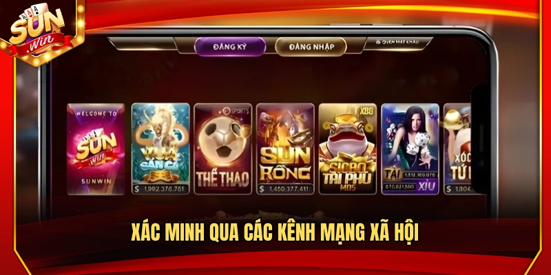Kiểm tra lại trên các kênh mạng xã hội