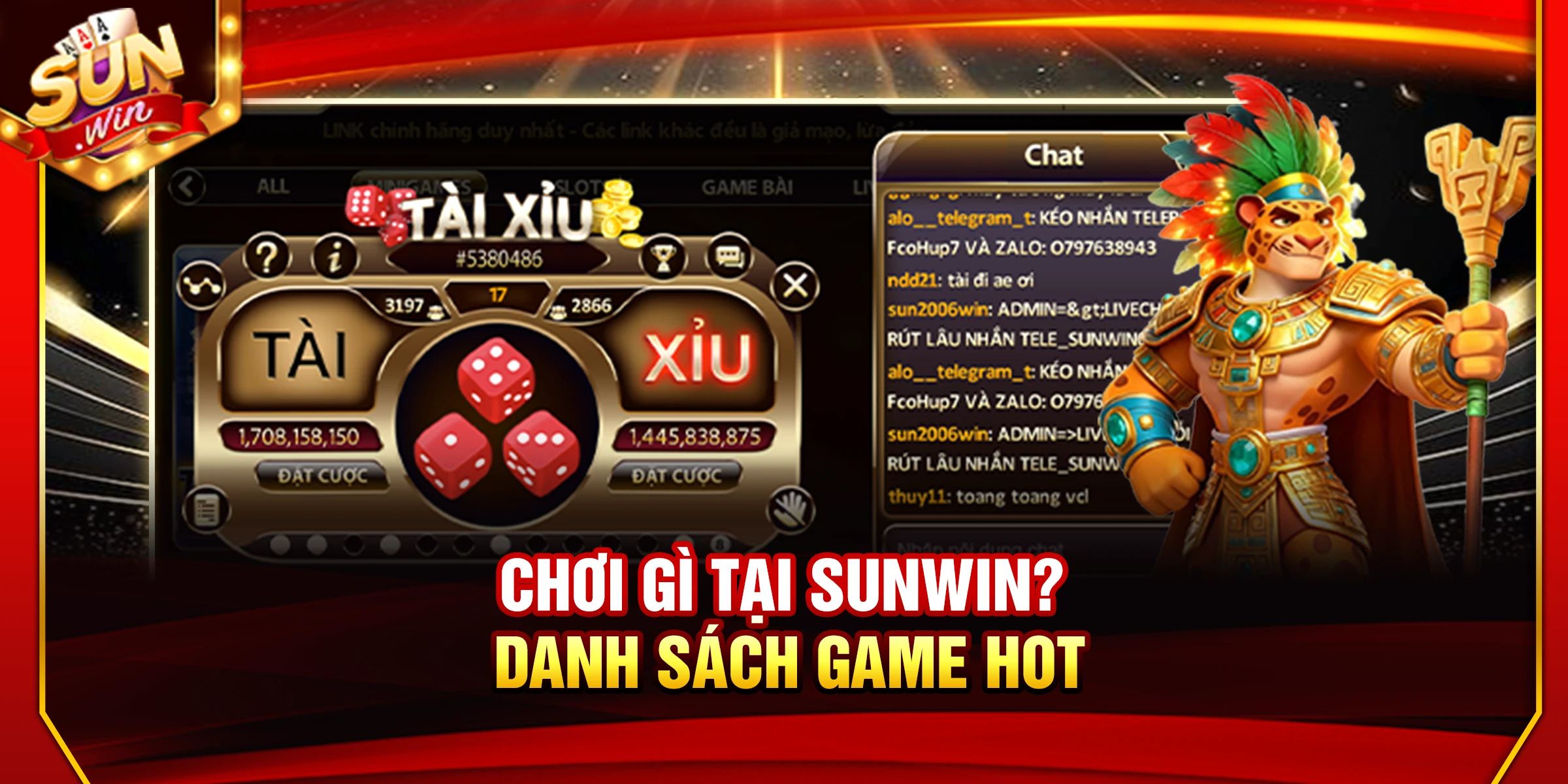 Chơi gì tại Sunwin? Danh sách game hot